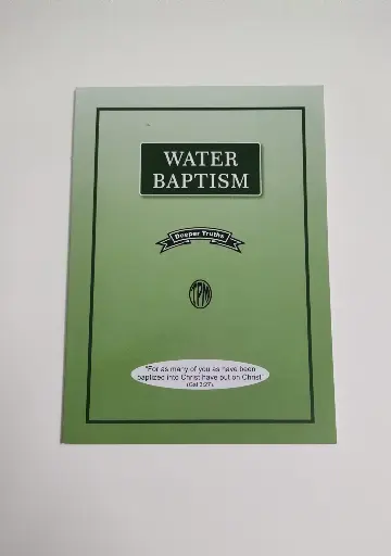 Water Baptism | Christian Doctrine Book