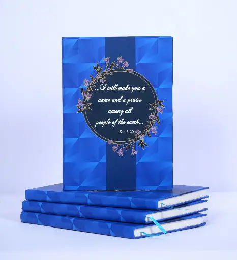 JOURNAL | 70 GSM A5 | Ruled Notebook | 248 Pages | Rehoboth | Blue Pattern
